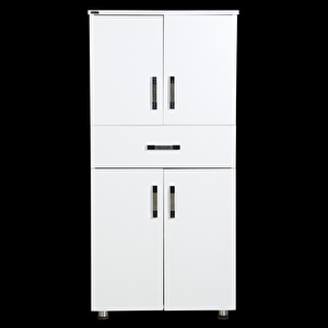 Dolap 12675 St Çok Amaç 130cm Hard Parlak Beyaz Suntalem1 Çekmc Kutu Sevk El Yapı