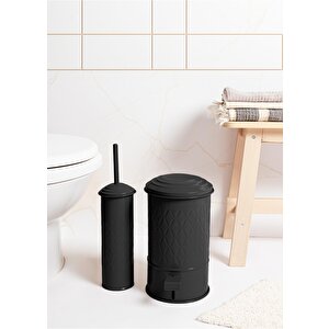 Prizma Çöp Kovası Banyo Siyah 5 Lt