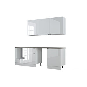 240 Cm %100 Mdf Tezgahlı Efi̇l Mutfak Dolabi