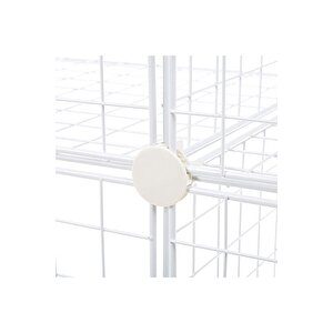 9'lu Tel Küp Çok Amaçlı Organizer Raf Beyaz 33cm