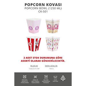 Okyanus Home 2 Adet Popcorn Kovası