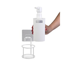 Okyanus Home Beyaz Eko Magic Standlı Mina Yuvarlak Sıvı Sabunluk