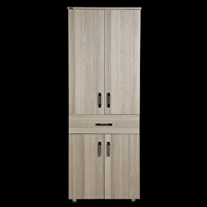 Çok Amaçlı St Dolap 180 Cm Hard Parlak Cordoba Suntalem 4raf 1çekmece El Yapım