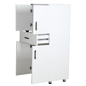 Çok Amaçlı 13628 Dolap Hard Parlak Beyaz Suntalem 4raf  Kutu Sevk 180 El Yapım