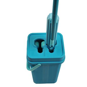 Motek Soft Mop Mikrofiber Cam,parke Islak Zemin Temizlik Seti Çift Hazneli Yıka Sık Temizle-mt23