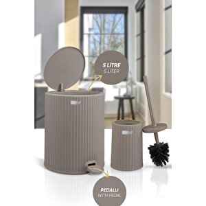 Okyanus Home Coliseum Vizon 2'li Wc Kova Ve Fırça Seti