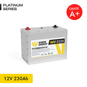 12V 230Ah LiFePO4 Platinum Series Bluetooth'lu Lityum Demir Fosfat Akü