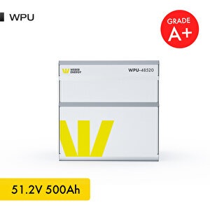 51,2V 500Ah - 26.8kW LiFePO4 WPU Series Bluetooth'lu Lityum Demir Fosfat Akü - Batarya