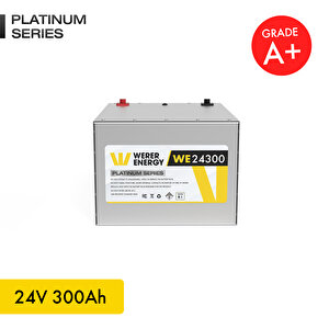 24V 300Ah LiFePO4 Platinum Series Bluetooth'lu Lityum Demir Fosfat Akü