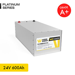 24V 600Ah LiFePO4 Platinum Series Bluetooth'lu Lityum Demir Fosfat Akü