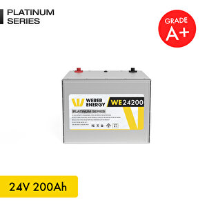 24V 200Ah LiFePO4 Platinum Series Bluetooth'lu Lityum Demir Fosfat Akü