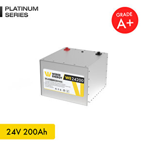 24V 200Ah LiFePO4 Platinum Series Bluetooth'lu Lityum Demir Fosfat Akü