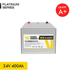 24V 400Ah LiFePO4 Platinum Series Bluetooth'lu Lityum Demir Fosfat Akü