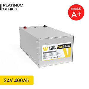 24V 400Ah LiFePO4 Platinum Series Bluetooth'lu Lityum Demir Fosfat Akü