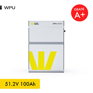 51,2V 100Ah - 5.4kW LiFePO4 WPU Series Bluetooth'lu Lityum Demir Fosfat Akü - Batarya
