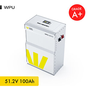 51,2V 100Ah - 5.4kW LiFePO4 WPU Series Bluetooth'lu Lityum Demir Fosfat Akü - Batarya