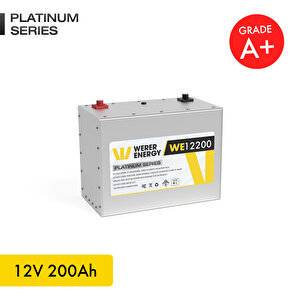 12V 200Ah LiFePO4 Platinum Series Bluetooth'lu Lityum Demir Fosfat Akü
