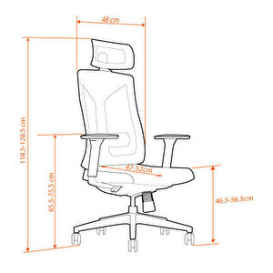 Leader File Sırtlı Multi Mekanizma Ofis Koltuğu-siyah 67x118-5-128,5x 70 Cm (gxyxd)