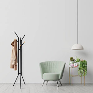 Handy Mate Maximo Çok Kollu Metal Askılık-siyah 43x179x43 Cm