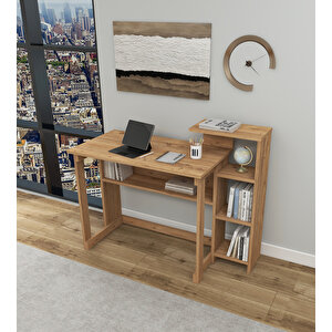 Ecowork Pro 5 Raflı Çalışma Masası Atlantik Çam Atlantik Çam
