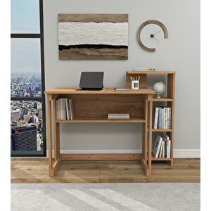 Ecowork Pro 5 Raflı Çalışma Masası Atlantik Çam Atlantik Çam