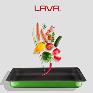 Lava Döküm Dikdörtgen 1/1 Gastronomi Küvet Ölçü 32x53cm.