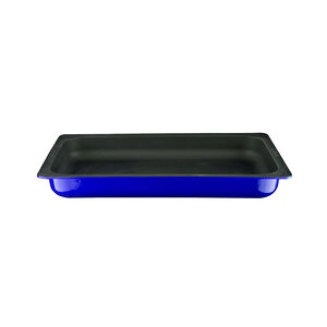Döküm Dikdörtgen 1/1 Gastronomi Küvet Ölçü 32x53cm. Mavi