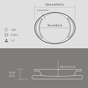 Lava Döküm Yuvarlak Sahan Döküm Demir Yekpare Çift Kulplu Kayın Servis Ahşabı Çap(ø)16cm.