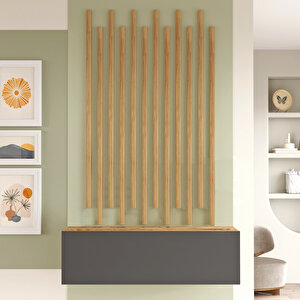 L'occi Concept Kendinden Yapışkanlı  120cm 12 Adet Ahşap Çıta Savana Meşe