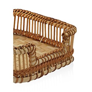 Bambu Peçetelik Natural 18x4x6 Cm