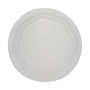 Tek Kullanımlık Plastik Tabak - 19 Cm. - 10 Adetlik 10 Paket