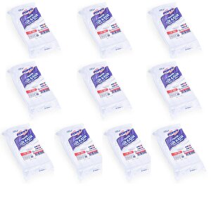 Poppy Plastik Lüx Şeffaf Kaşık - 18 Cm. - 3.2 Gr. - 50 Adetlik 10 Paket