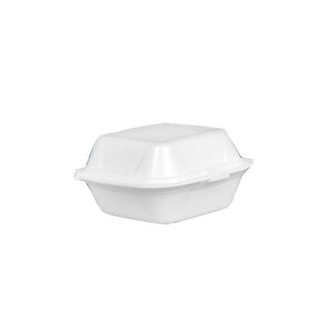 Dağyüce Tek Kullanımlık Köpük Hamburger Kapaklı Kase Kutu - 15x15x8 Cm. - 20 Adet