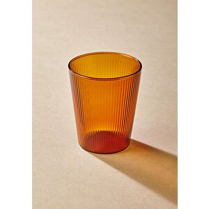 Striped Borosilikat Cam Bardak Amber 400 Ml