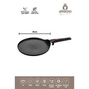 Mocca Krep Tavası / Siyah 26 Cm