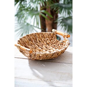 Wicker Hasır Ekmek Sepeti - 29 Cm
