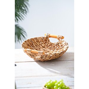 Wicker Hasır Ekmek Sepeti - 29 Cm