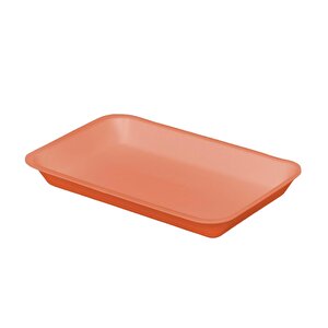 Tek Kullanımlık Köpük 2000 Gr. Turuncu Servis Et Kıyma Saklama Tepsi Tabak -265x175x35mm. - 20 Adet