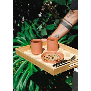 The Mia Wicker Bambu Tepsi 33x23 Cm Tps0074