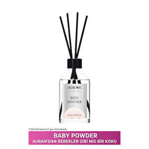 Bebek Pudrası Çubuklu Oda Kokusu Esansiyel Uçucu Yağ Baby Powder 50ml