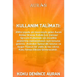 Amber Breeze Çamaşır Spreyi Çamaşır Kokusu Çamaşır Parfümü Kalıcı Premium Fabric Spray 430ml