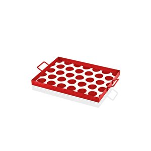 Dekor Tepsi Kırmızı 40x30 Cm Tps0079