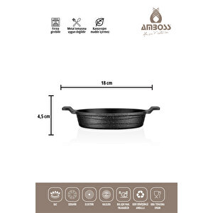 Coal - 4 Parça Astal Döküm Sahan Seti Sac Gözleme Tavası