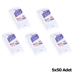 Poppy Plastik Lüx Şeffaf Kaşık - 18 Cm. - 3.2 Gr. - 50 Adetlik 5 Paket