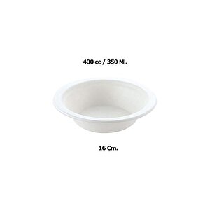 Roll-up Nature Ekolojik Karton Kağıt Tek Kullanımlık Çorba Kasesi - 400 Cc - 50 Adetlik 3 Paket