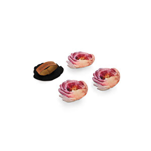 Home  Rose 4 Lü Lazer Peçetelik-krem