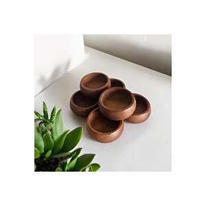 Bambu Yuvarlak 6,lı Çerezlik