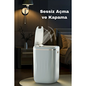 20 Litre Hareket Sensörlü Mutfak Banyo Çöp Kovası Sensörlü Çöp Kovası Plastik ABS Çöp kovası