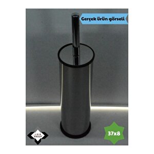 Paslanmaz Krom Akıllı Klozet Fırçası & 5lt Pedallı Çöp Kovası Set