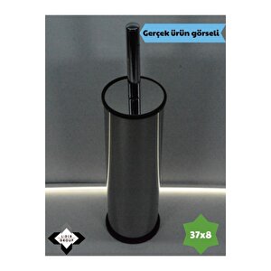 Paslanmaz Krom Akıllı Klozet Fırçası & 3lt Pedallı Çöp Kovası Set